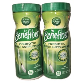 Lot of 2 Benefiber Daily Prebiotic Dietary Fiber Powder 8.7 Oz Plant Based 12/26