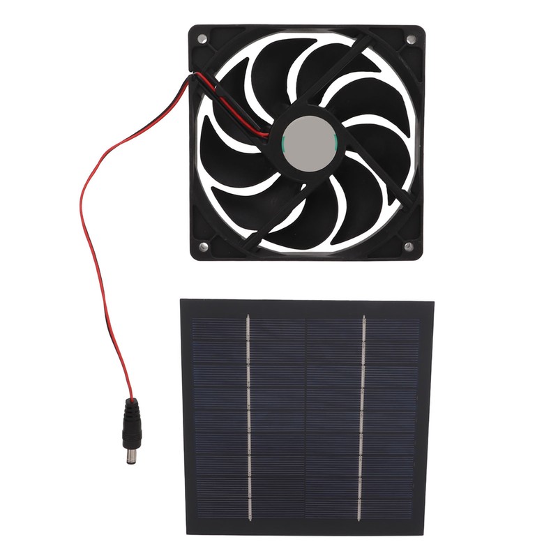 10W Solar Powered Panel Exhaust Fan Mini Ventilator Waterproof for