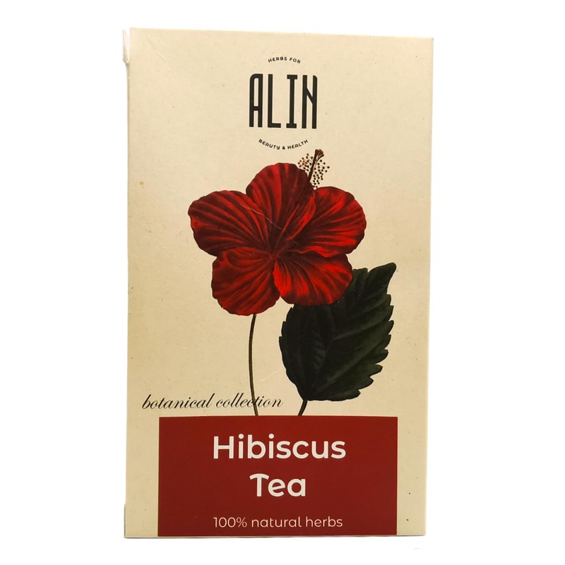 ALIN Hibiscus Tea - 100% Hibiscus Flowers - 2x20 Tea