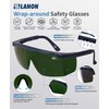 LANON Welding Safety Glasses,IR Filter Shade 5.0 Lens,Anti-Scratch & Anti-Impact,ANSI