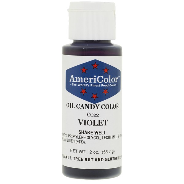 Americolor Candy Oil - VIOLET 2 OUNCE CANDY OIL COLOR