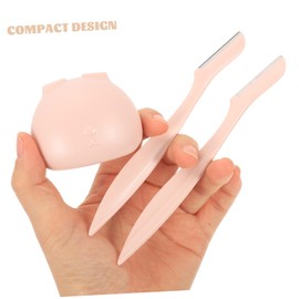 IWOWHERO 4pcs Eyebrow Razor Eyebrow Scissors and Trimmer Women's Grooming Tool Reusable Safe Easy to Use