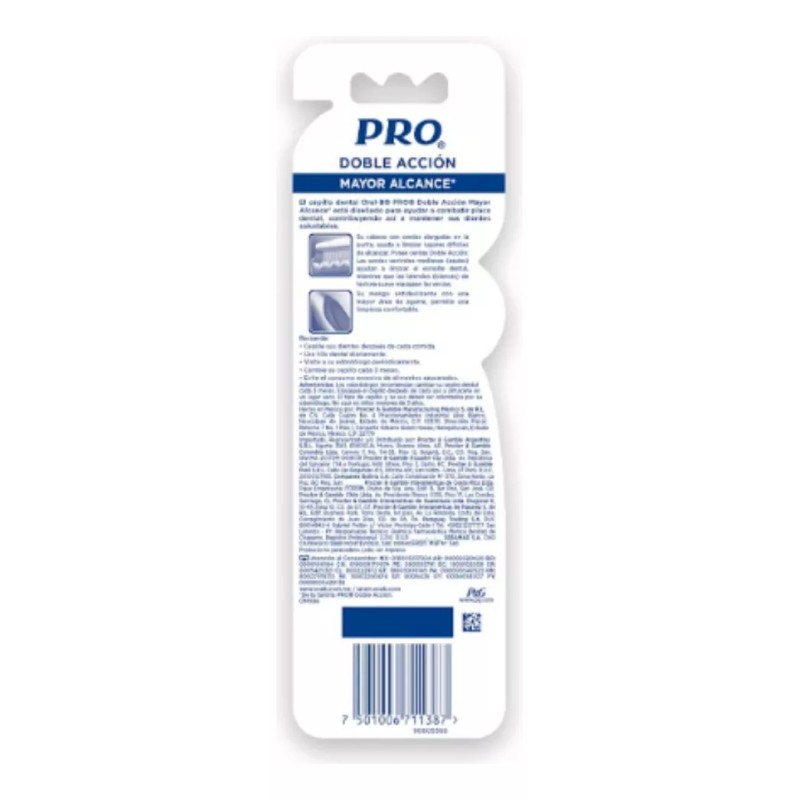 PG 2 Pz Cepillo Dental Pro Plus Doble Acción Mayor