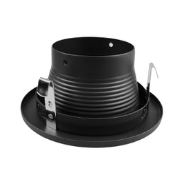 NICOR Lighting 4 inch Black Baffle Trim, for 4 inch Housings (19502BK)
