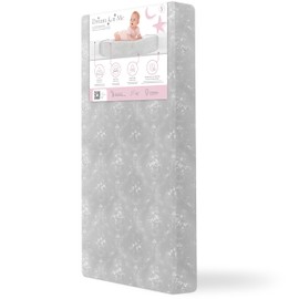 Dream On Me Honeycomb Orthopedic Firm Fiber Standard Baby Crib Mattress, Greenguard Gold and JPMA Certified, 5” Fiber Core Optimum Support, Fits Crib and Toddler Bed, Waterproof Vinyl Cover