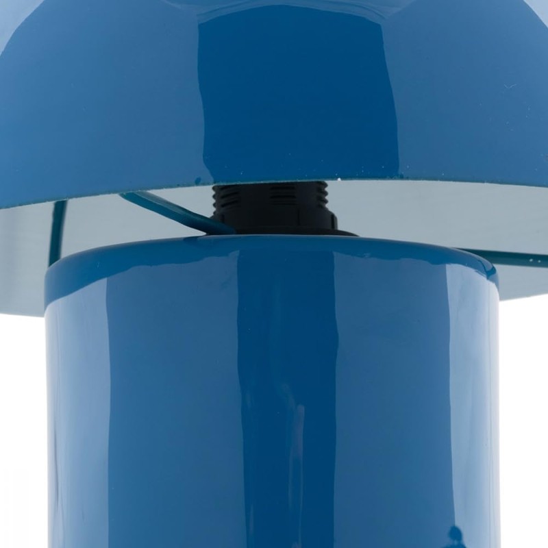 [DL] Table Lamp Fat Mushroom Mini Enamel Bright Blue