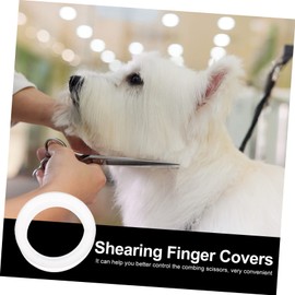 Ipetboom 24pcs Finger for Scissors Comfortable Anti-skid Grip for Pet Grooming Easy to Install Reduces Finger Friction for Home and Salon Use