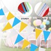 PATIKIL Pennant Banner Flags 100ft, 60 Pcs String Hanging Triangle