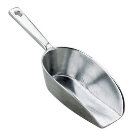 HIC Harold Import Co. Flat Bottom Multi-Purpose Food and Utility Scoops, 5-inch, 7.5-Inch, 8.75-Inch, Set of 3, Commercial-Grade Anodized Cast Aluminum