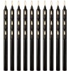 YOROXRG 40 Black Spell Chime Candles, 4-Inch Unscented Mini Tapers