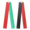 sourcing map 2pcs Folding Straight Ruler 30cm Metric Aluminum Alloy