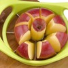 Apple Slicer and Corer, Stainless Steel Blades, Green Plastic Handle