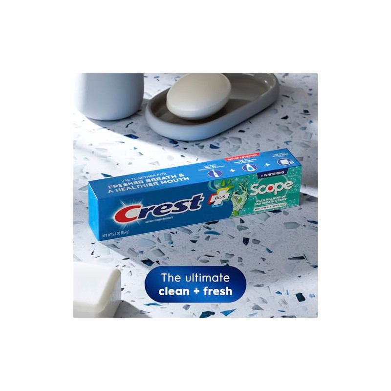 Crest Complete Whitening Plus Scope Toothpaste - Minty Fresh Triple