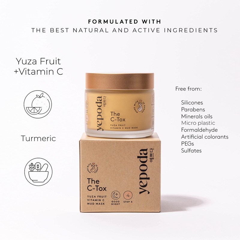 Yepoda Face Mask Vitamin C - The C-TOX. Face Mud