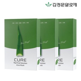 Kim Jeong Mun Aloe 큐어 알로에 마스크팩 시즌2 30매 Cure Aloe Mask Pack Season 2 30 Sheets