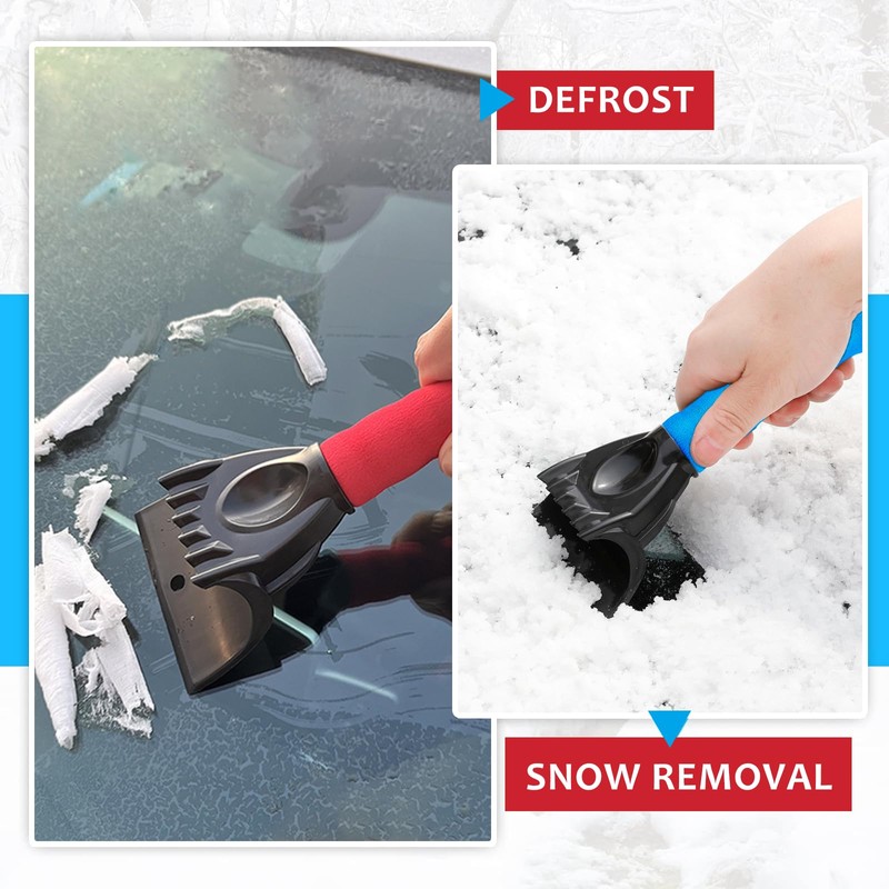 ItsyFox Ice Scraper for Car Windscreen 2 Pcs Windscreen Ice