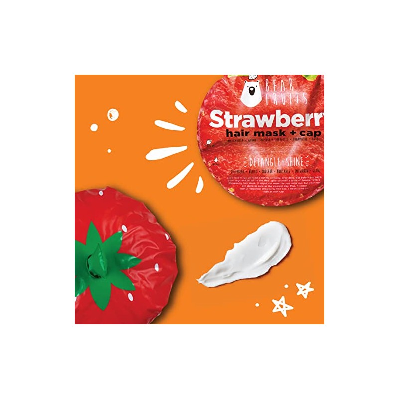 Bear Fruits Strawberry Detangling & Shine Hair Mask + Shower