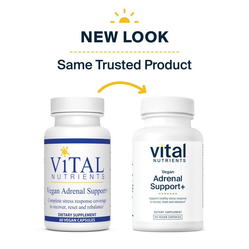 Vital Nutrients Vegan Adrenal Support + | Supplement to Support