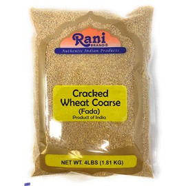 Rani Cracked Wheat Coarse (Fada / Commonly called Bulgur #2) 4lb (64oz)~ All Natural | Vegan | No Colors | NON-GMO | Indian Origin