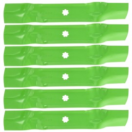 8TEN LawnRAZOR Blade for John Deere LA140 LA145 LA155 LA165 D140 48 Inch Deck GY20852 GX21784 AM141035 (Mulching) 6 Pack