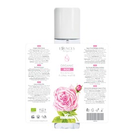 Essences Bulgaria | Organic Rose Floral Water 8.5 Fl Oz | 250ml | Rosa damascena | 100% Pure and Natural | Anti-Age Refreshing Beauty Mist | Alcohol-Free | Makeup Remover | Hydrating | Vegan