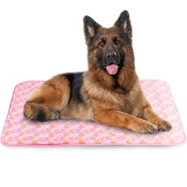 Cooling Mat, ONEJU Cooling Mat for Dogs and Cats, Extra Large Pet Cooling Mat 120x73 cm 47x28.7 inch, Cooling Pad for Dog, Pink