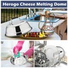 Herogo Cheese Melting Dome, 2 Pieces Stainless Steel Burger Cover