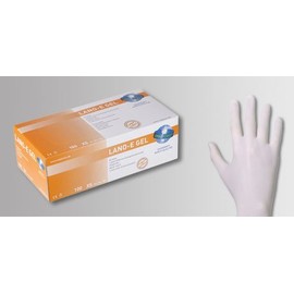 Unigloves Lano E Gel/Disposable Latex Examination Gloves – Large (Pack of 1)