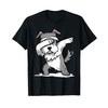Dabbing Schnauzer Dab Dance Cane Maglietta