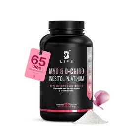 B Life | Myo y D-Chiro Inositol | Ratio 40:1 | 260 cápsulas | 2000 mg por porción | Ingredientes Naturales | Myo & D-Chiro Inositol Platinum.