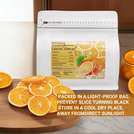 Dried Orange Slices,8.82oz/250g,Dehydrated Orange Slices for Cocktails,100% Natural Fruit No Additives No Sugar Added, For Cakes, Crafts, Garland ,Healthy Snacks, Simmer pot, Mandarin Decoration Wheels,Fruit Tea