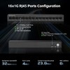 MokerLink 16 Port Gigabit Ethernet Switch, Fanless Metal Rack Mount