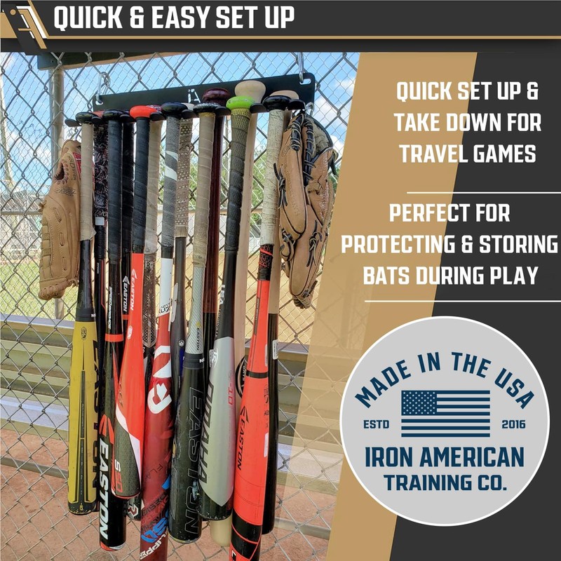 ALPHA BAT RACK XL (HOLDS 14 BATS) - Fence &
