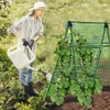JK-GMTE Cucumber Trellises A Frame Plant Supports Green Trellis for