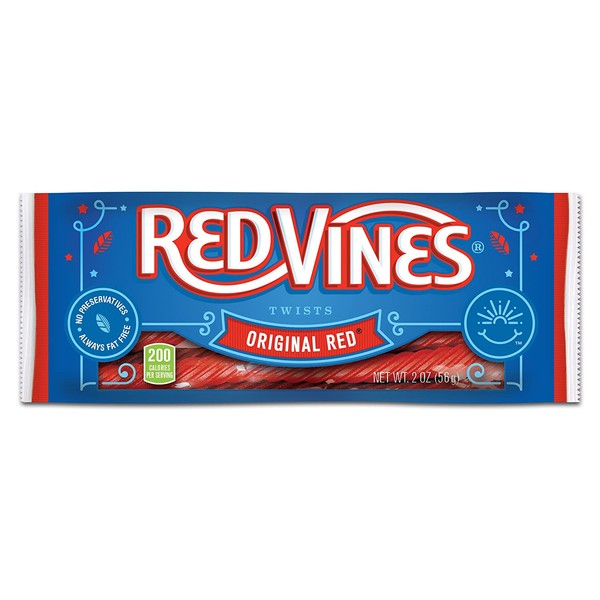 Red Vines Original Red Licorice Twists 2oz Bag (Pack of