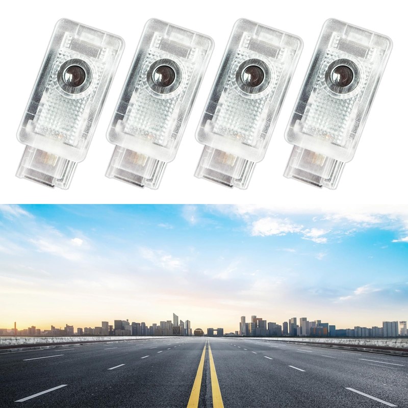 Lzmytsdklo 4Pcs Car Door LED Projector, Puddle Lights Door Lights
