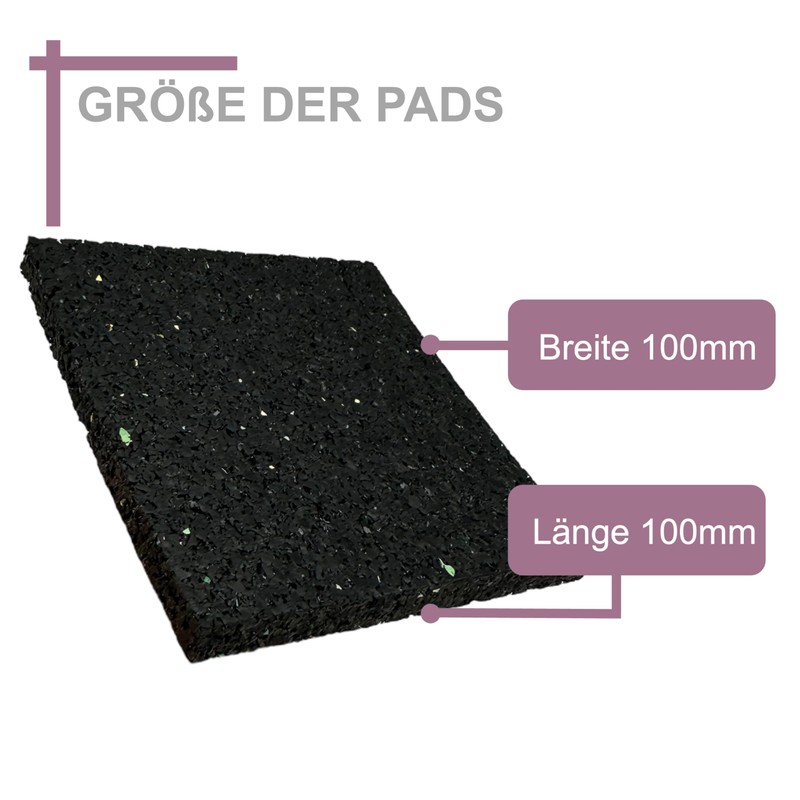 Pack of 4 100 x 100 x 8 mm Patio