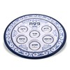 Passover Seder Plates 12" Melamine - 6 Section Plate Marked