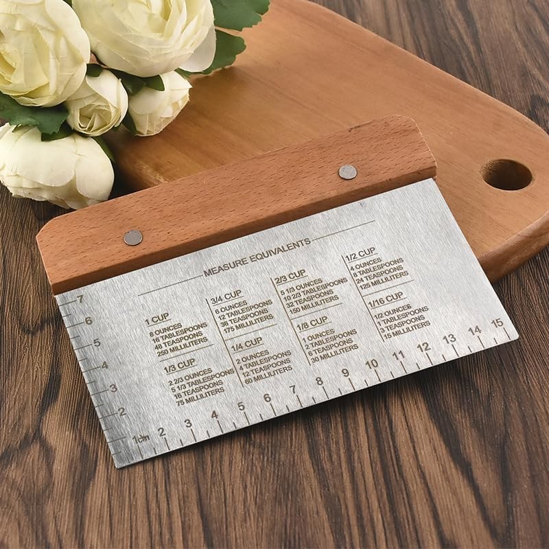 Bzain Ultimate Dough Scraper Set C 3-Piece Stainless Steel Bench