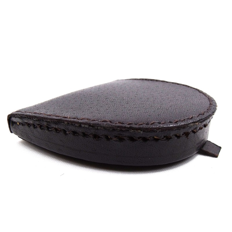 Mens Real Leather Coin Tray Purse LARGE 8cm x 9cm