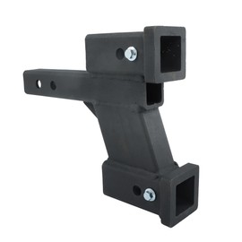 7500 LBS Tow Extension Adapter Trailer Dual Hitch Extender for 2 Inch Receiver with 2-1/4 Inch and 6-1/4 Inch Rise or Drop 2 Inch Solid Shank