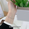 S925 Sterling Silver Heartbeat Wave Bracelet Geometric Wave Bling Fine