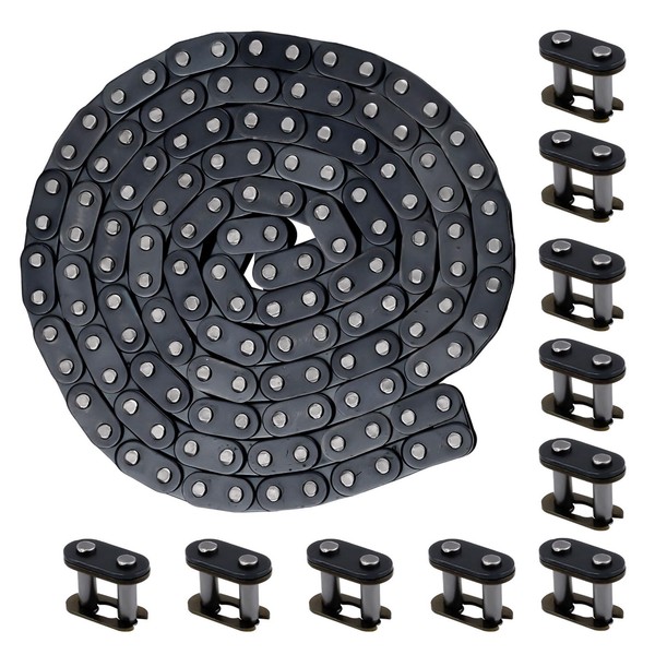T8F Drive Chain 136 Links, Master Link Sturdy Alloy Roller