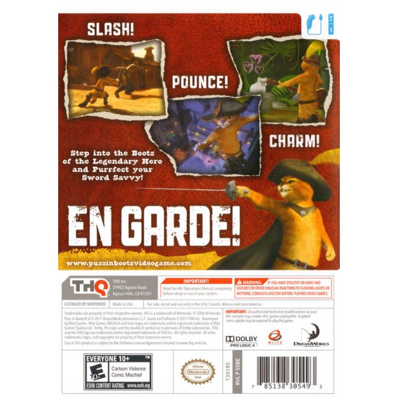 Puss N Boots - Wii Standard Edition