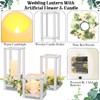 Hushee 15 Set 45 Pcs Wooden Wedding Lantern Centerpiece Wooden
