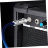 TEHAUX 4pcs Silver Plated Banana Plugs for Audio Connection Compact