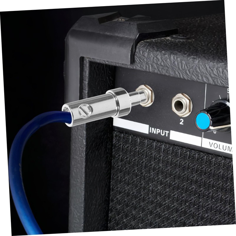 TEHAUX 4pcs Silver Plated Banana Plugs for Audio Connection Compact
