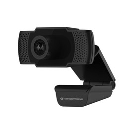 Conceptronic AMDIS01B 1080P Full HD Webcam with Microphone, grey