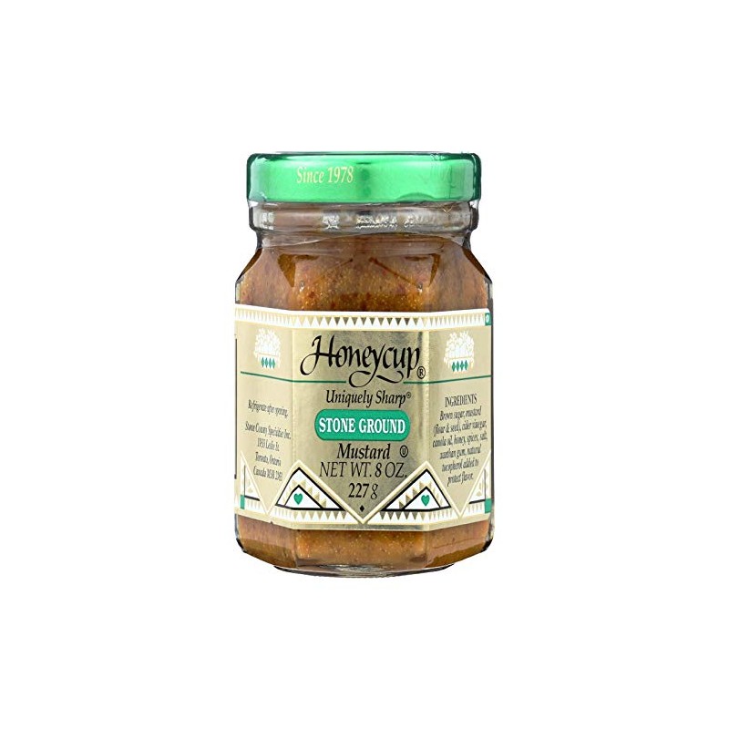 HONEYCUP Stone Ground Mustard, 8 OZ