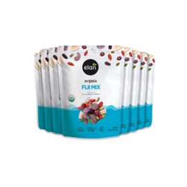 Elan Fiji Mix Organic Snack, Trail Mix, 8 Packs of 4.8 oz